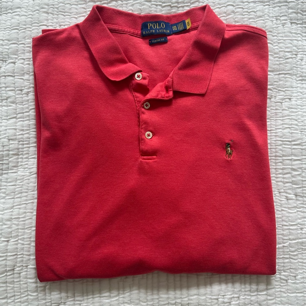 SALE Polo Ralph Lauren Men’s XXL Classic Fit Polo Shirt – Red